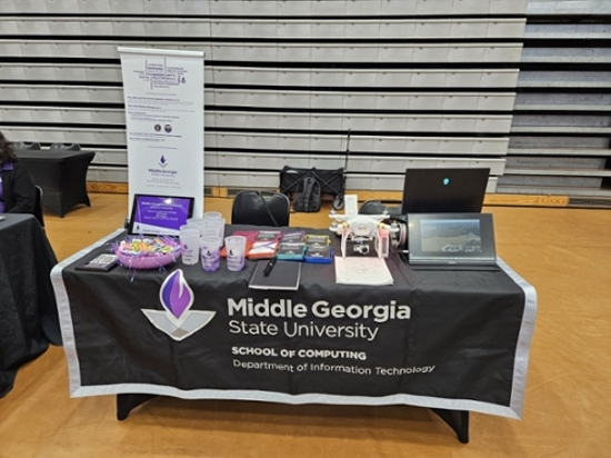 School of Computing table at Cochran Campus Open House.